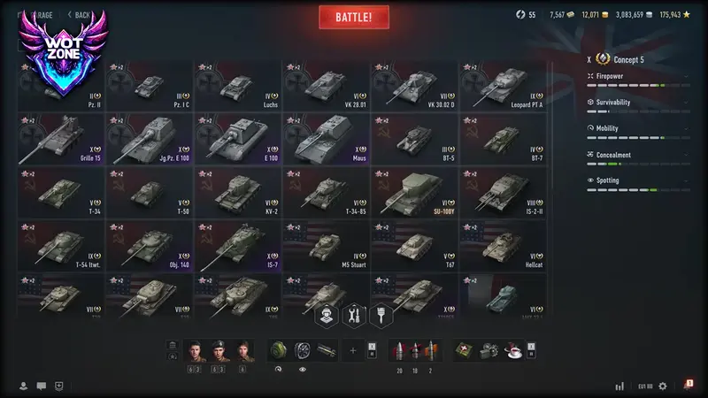 Ангар World of Tanks 2.0 (WOT 2.0) Ангар World of Tanks 2.0 (WOT 2.0)